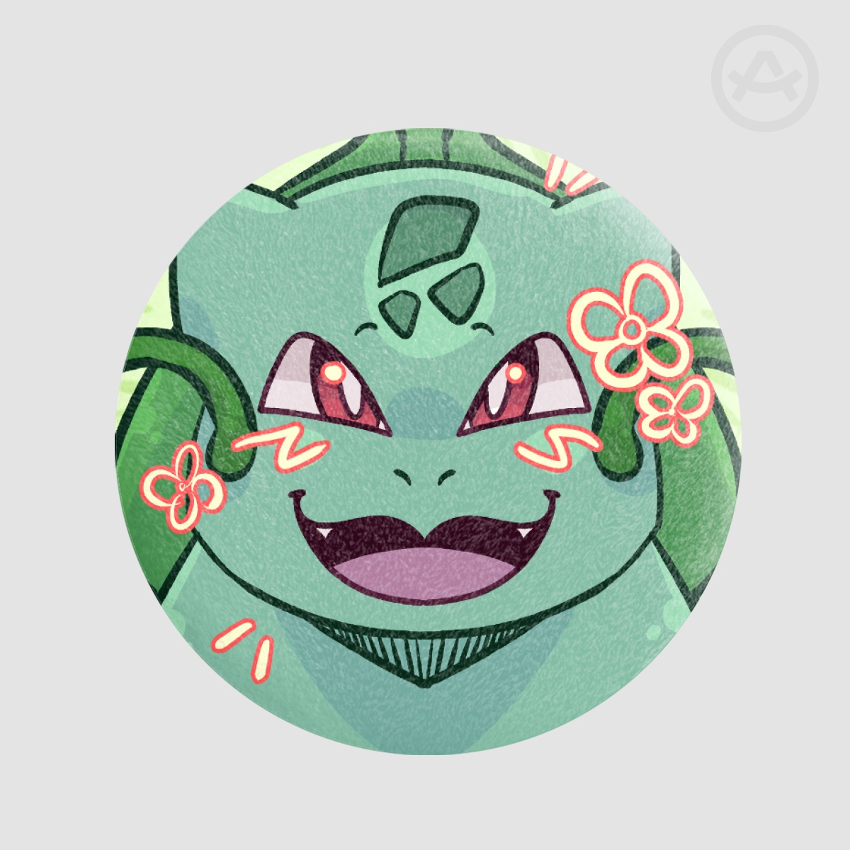 Bulbasaur plush badge