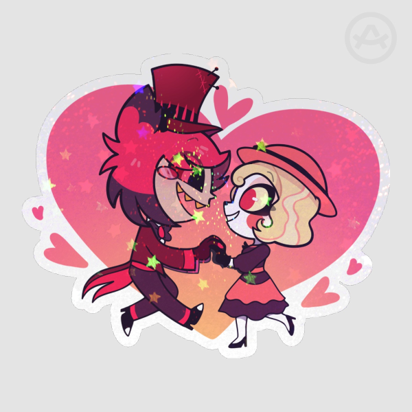 Hazbin Hotel: Charlastor Dance - Holo Sand Star Sticker