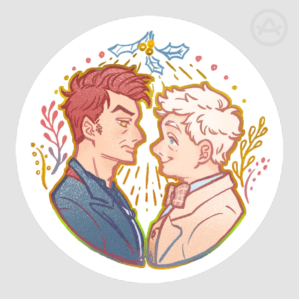 GoodOmens Hot Foil Stamping Die Cut Stickers