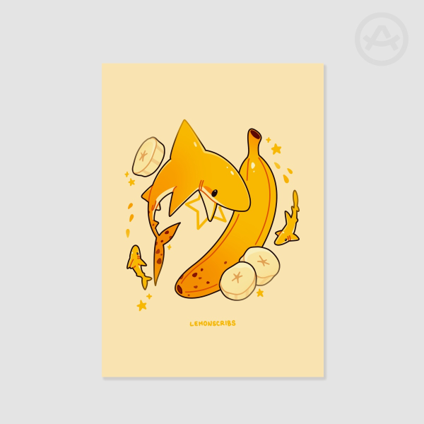Banana shark Poster