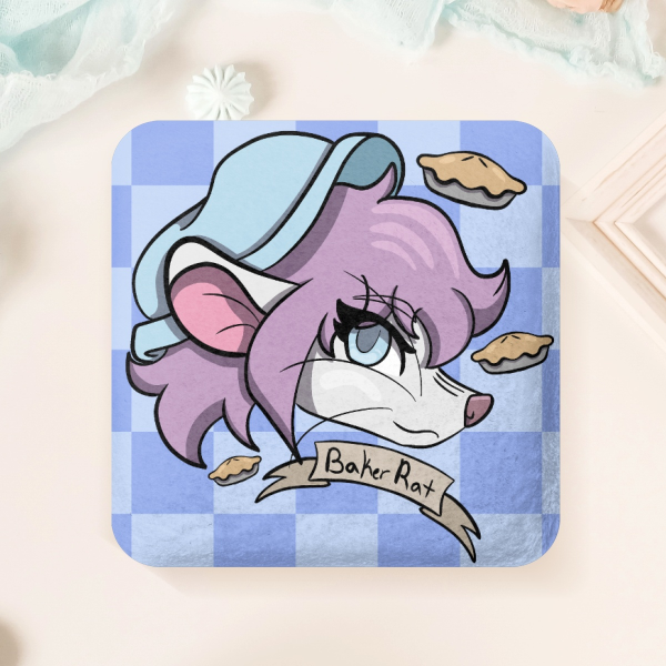 Rats SMP - Baker Rat Plush Badge