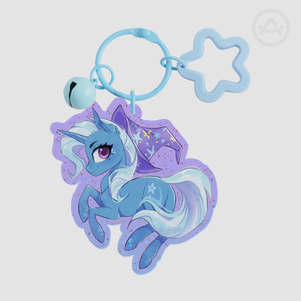 TRIXIE Glitter Acrylic Keychain