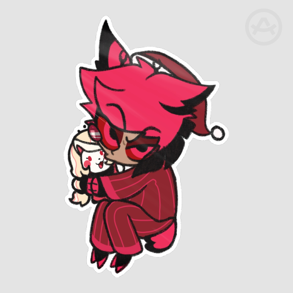 Hazbin Hotel: Alastor Pajama - Glossy Sticker