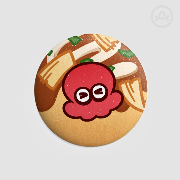 Splatoon Takoyaki Octopus Button