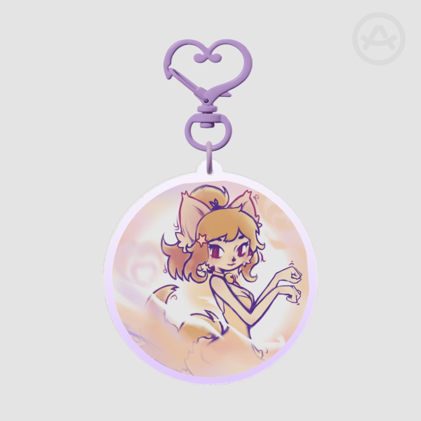 Wolf Girl Acrylic Keychain