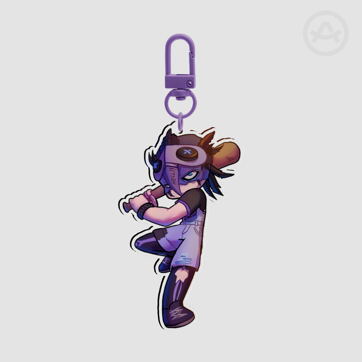 Kat riotClear Acrylic Keychains