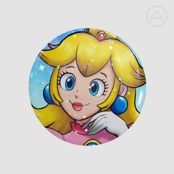 Pink Princess Round Badge