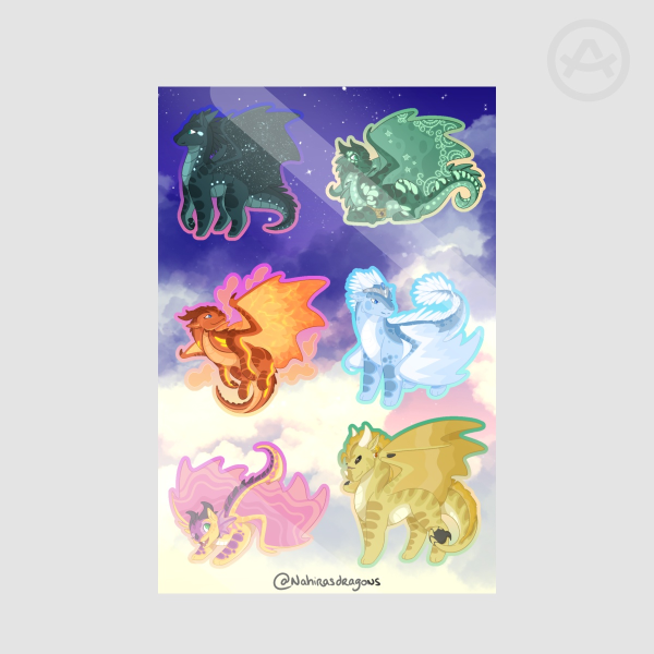 Wings of Fire Second Saga - Stickers Sheet