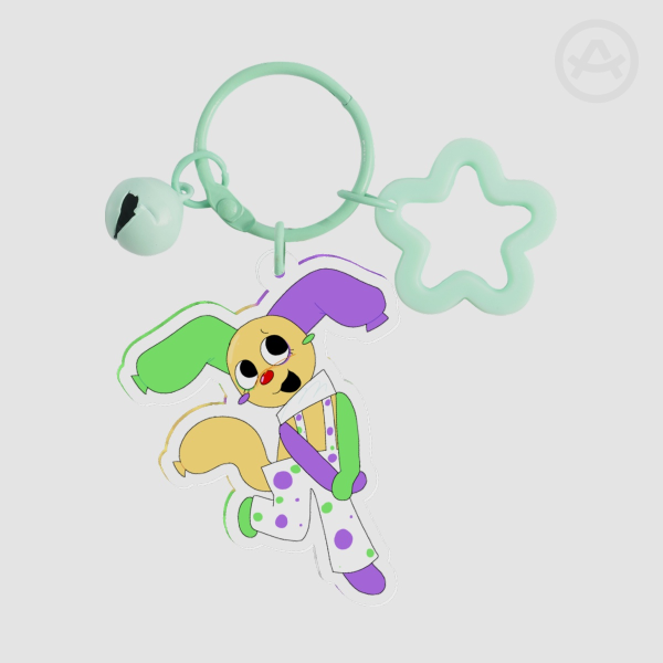 Looey Clear Acrylic Keychain