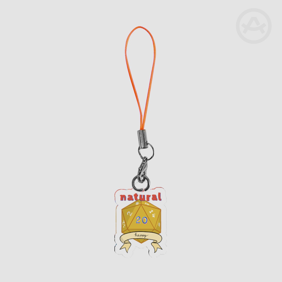 Natural happy Acrylic Keychains