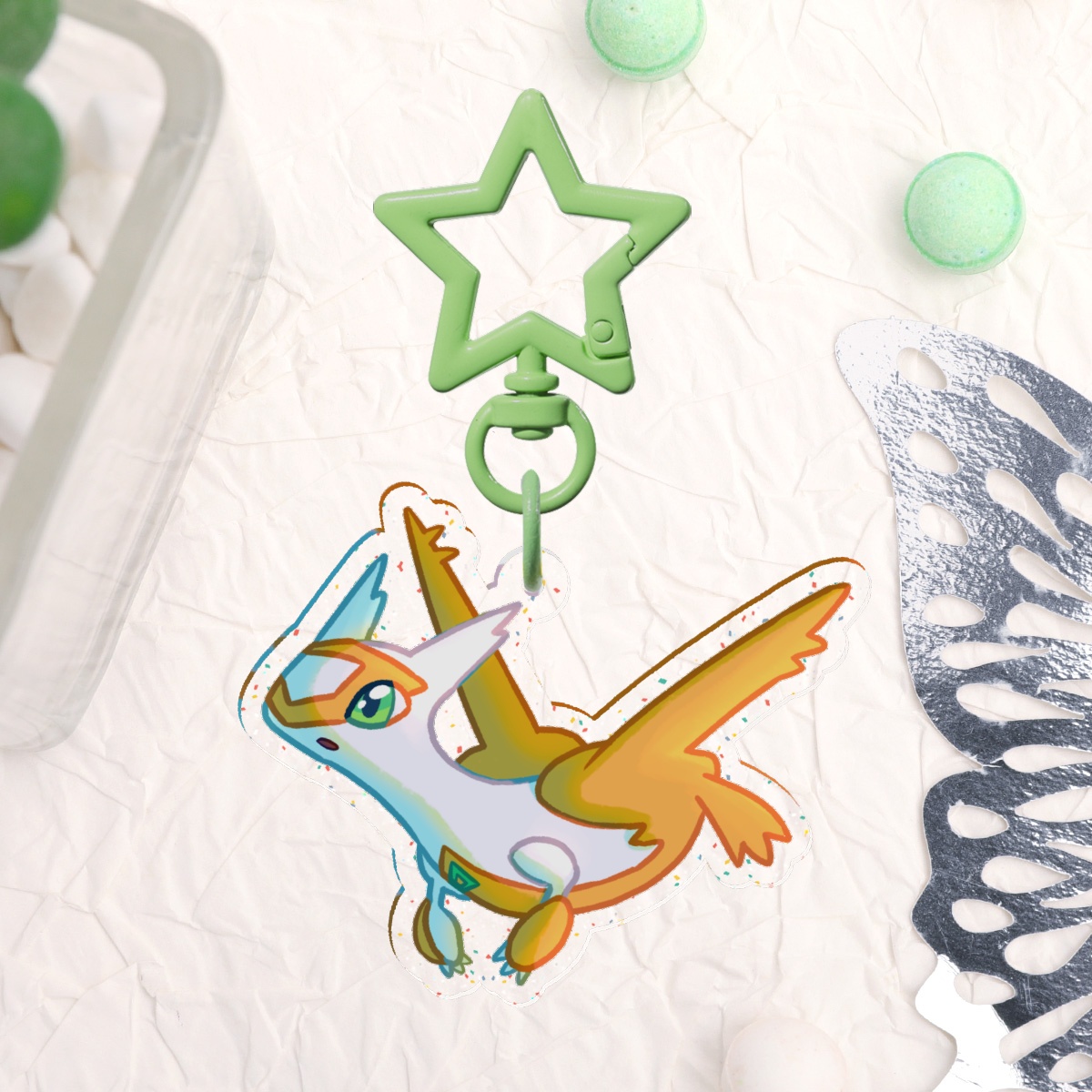 Shiny Latias Keychain