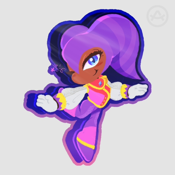 NiGHTS Colored Edge Die Cut Sticker