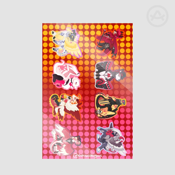 Dragons Hazbin Hotel Season 1 - Stickers Sheet