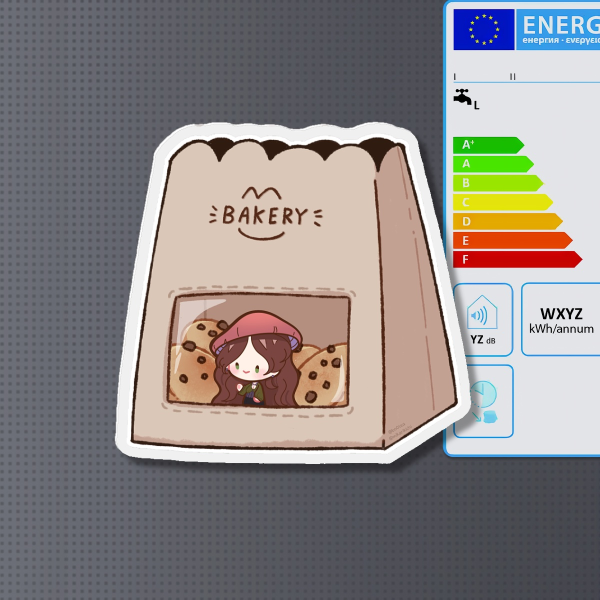 Bakery Cookie Fridge Magnet