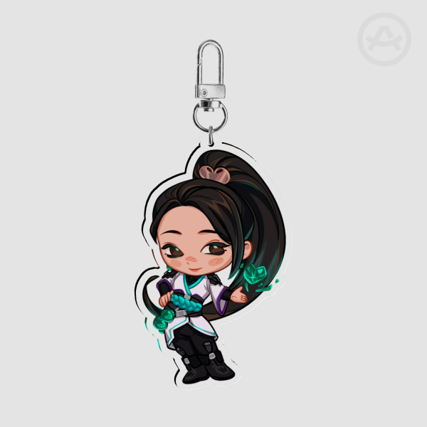 VALORANT Sage Valentines Clear Acrylic Keychains 