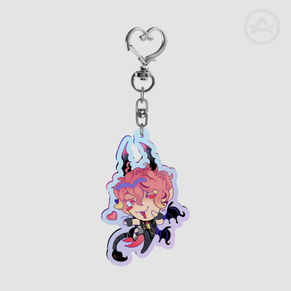 Asmodeus Rainbow Acrylic Keychain