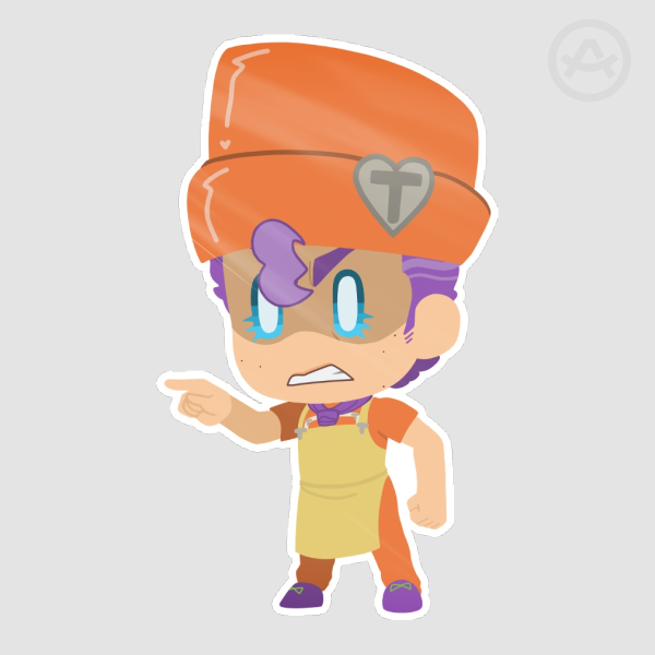 Angry Tonio Stickers