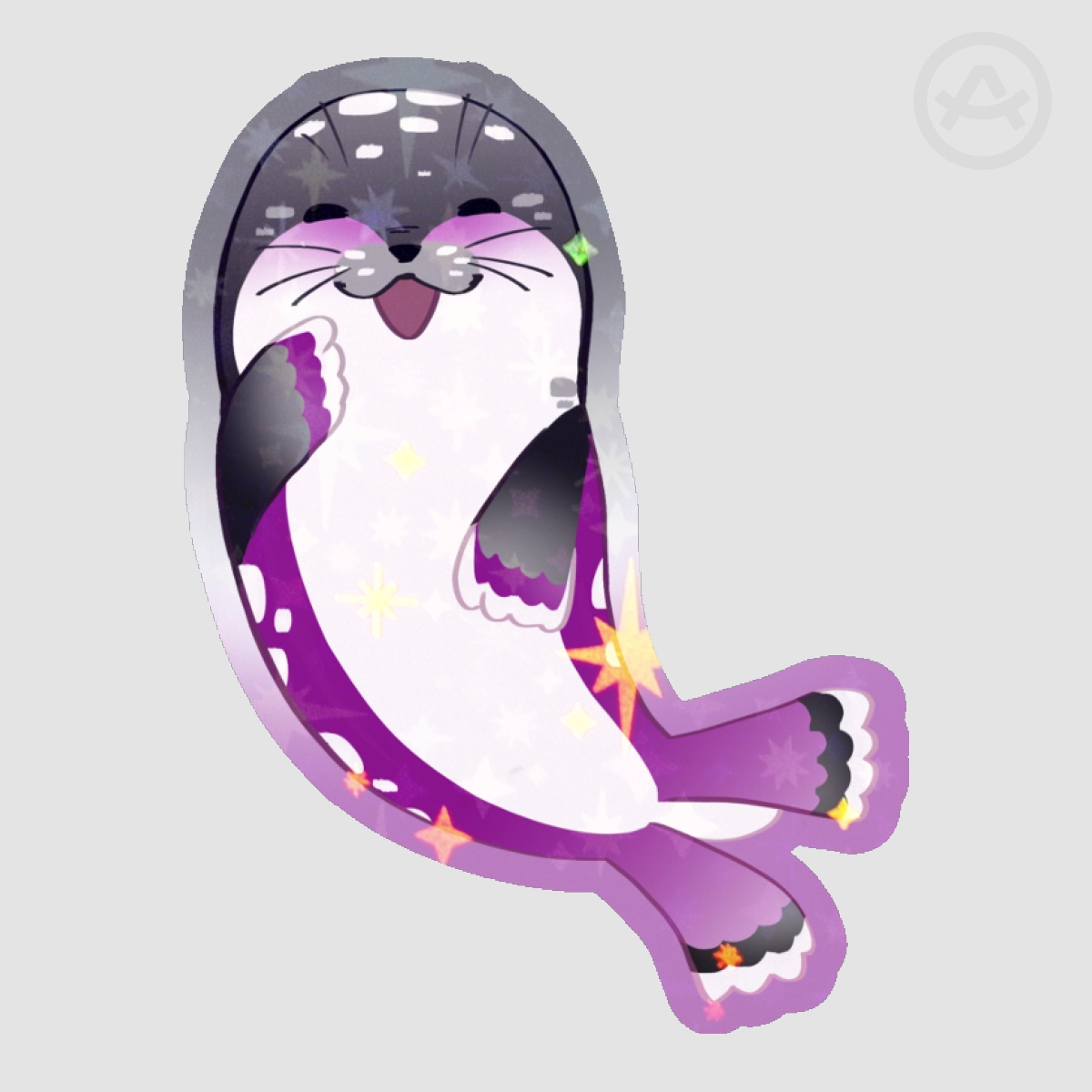 Asexual Seal Sticker