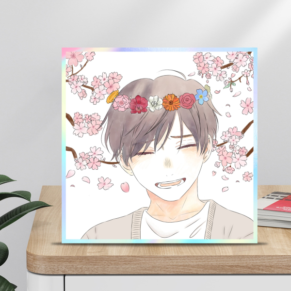 Saki Hananoi art board 5.5" x5.5"(140x140mm)