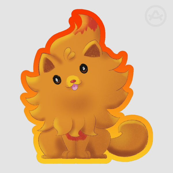 Pombon Colored Edge Die Cut Stickers