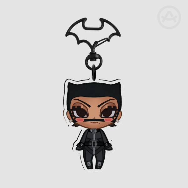 Catwoman Clear Acrylic Keychain