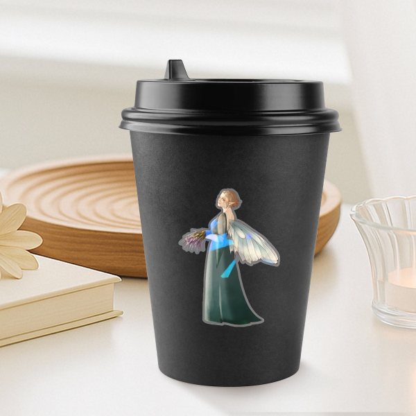 Garden Fairy || Clear PET Vinyl Die Cut Sticker
