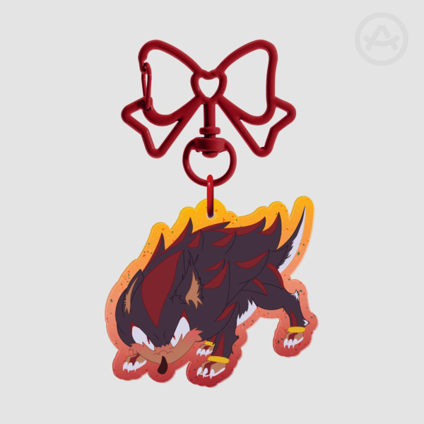 Shadow Glitter Acrylic Keychains