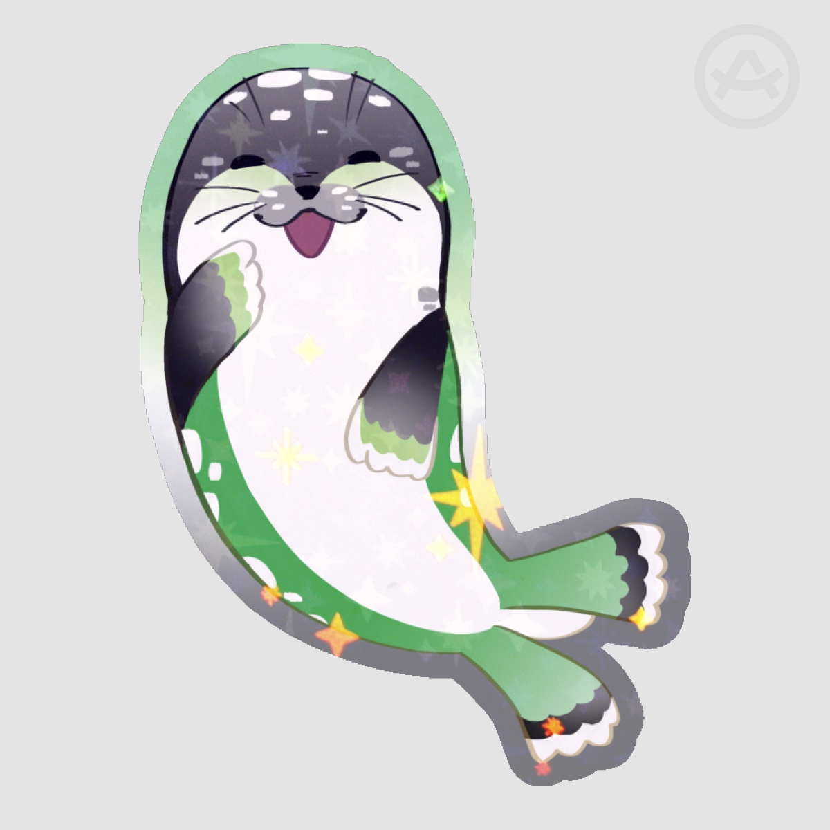 Aromantic Seal Sticker