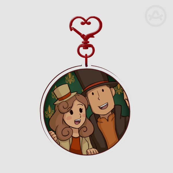 Layton & Katrielle Clear Acrylic Keychain