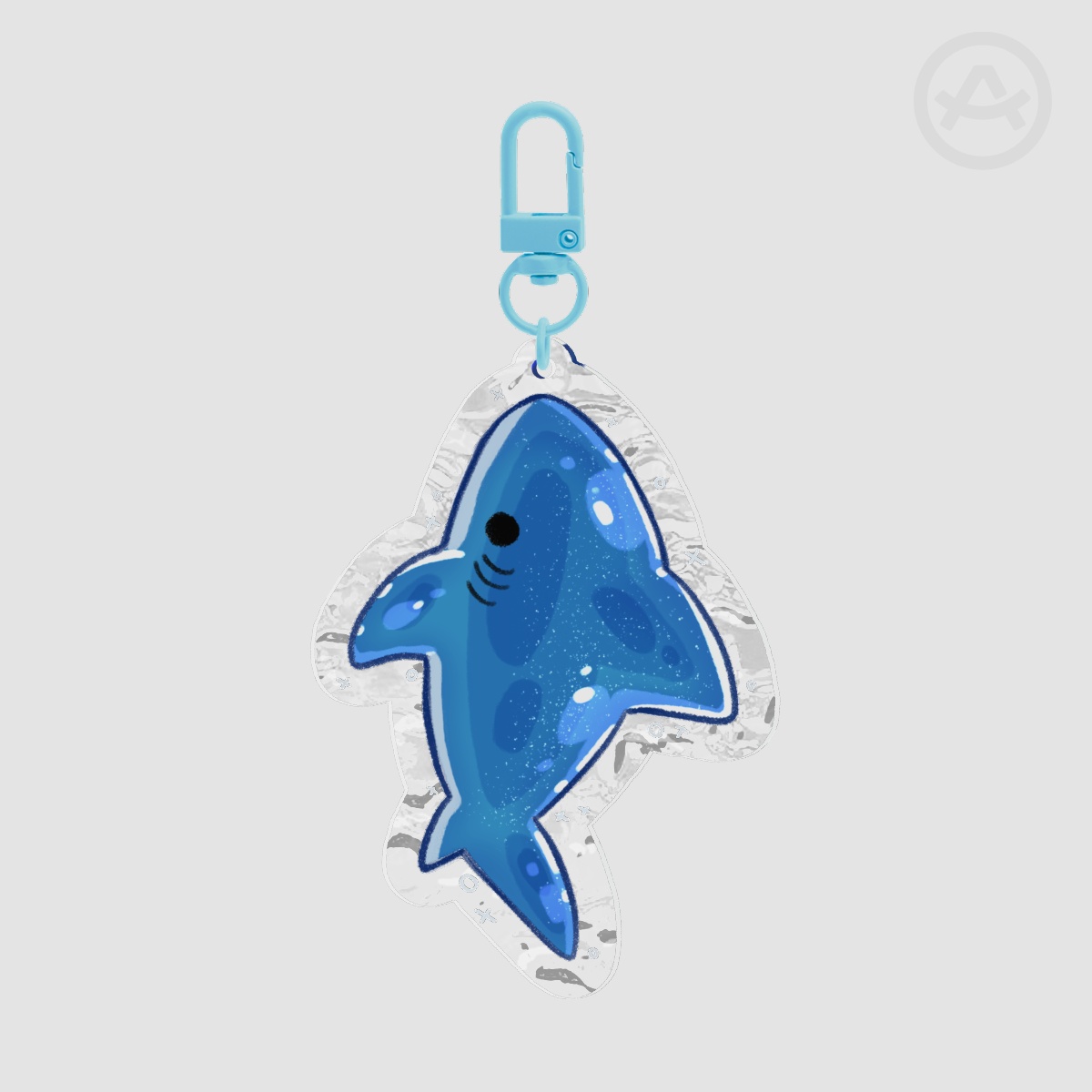 Gummy Shark ripple keychain - CLASSIC