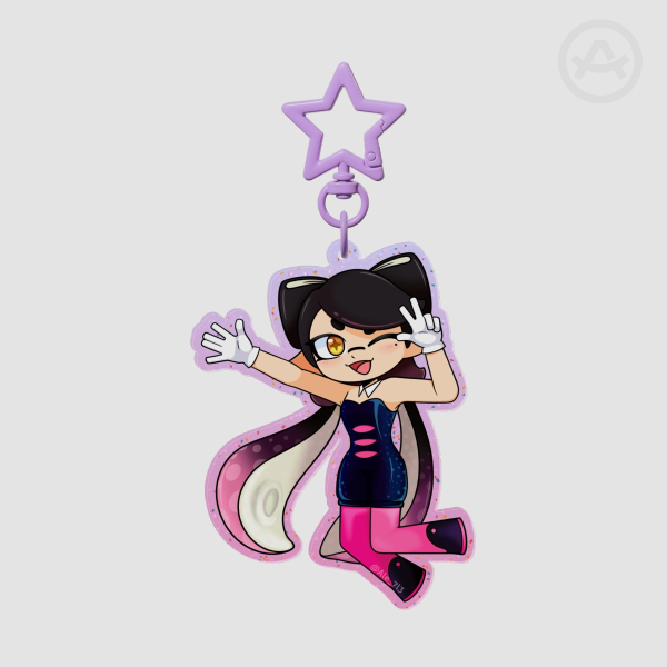 Callie keychain (with glitter)