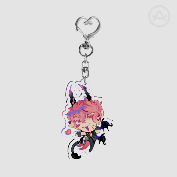 Asmo Clear Acrylic Keychain
