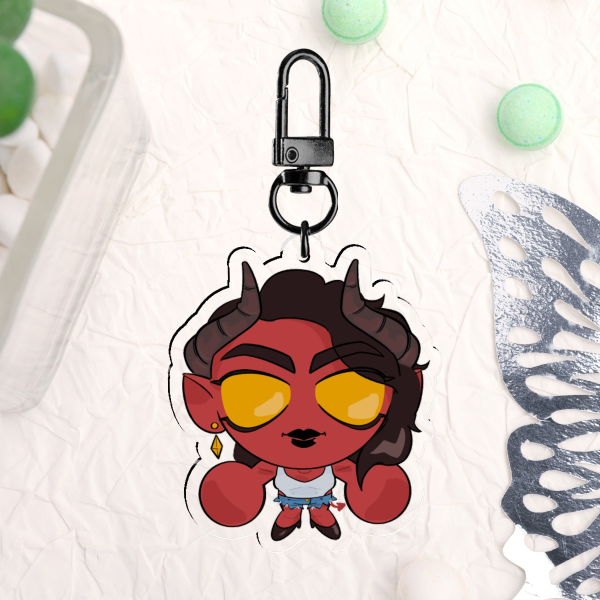 Malevola Clear Acrylic Keychain