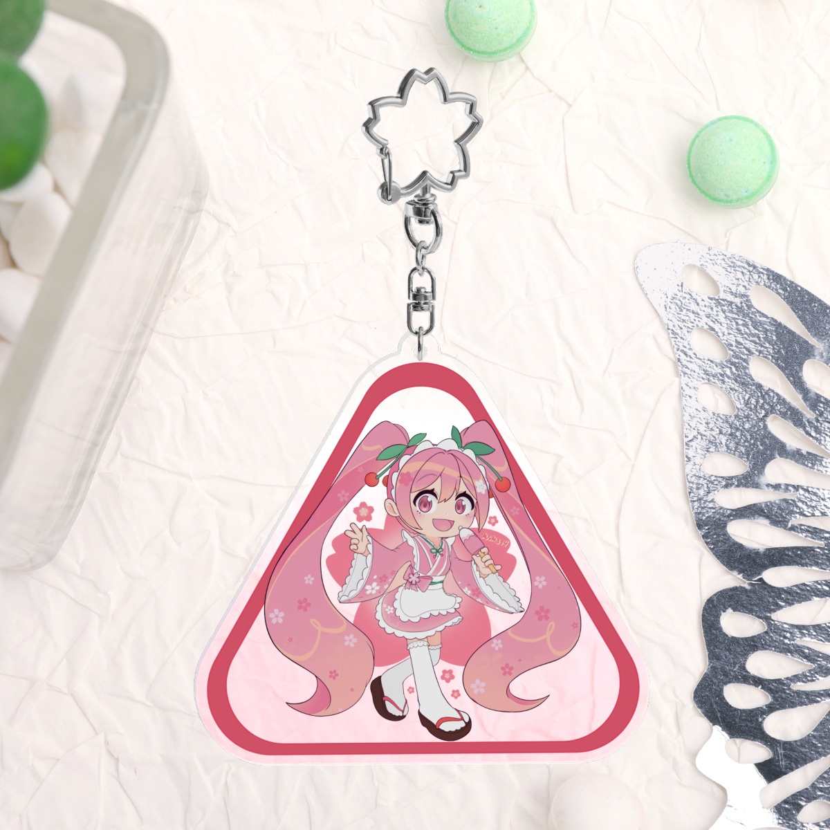 Acrylic Charm ~ VOCALOID: Sakura HATSUNE MIKU - Wafuu Kissa Ver.