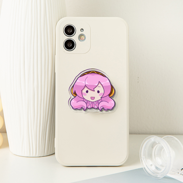Tako Luka - Acrylic Airbag Phone Holder - 1.96"(50mm), Clear