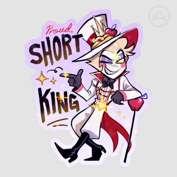 Short king Lucifer Sticker