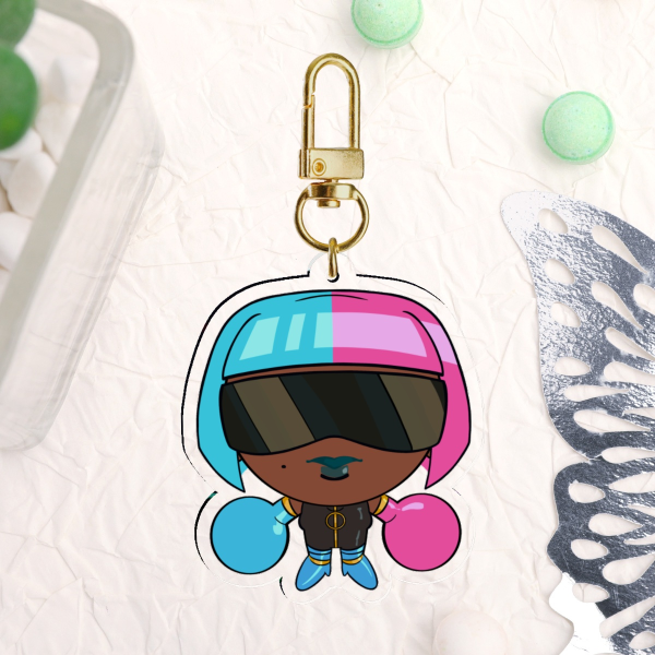 Prism Clear Acrylic Keychain