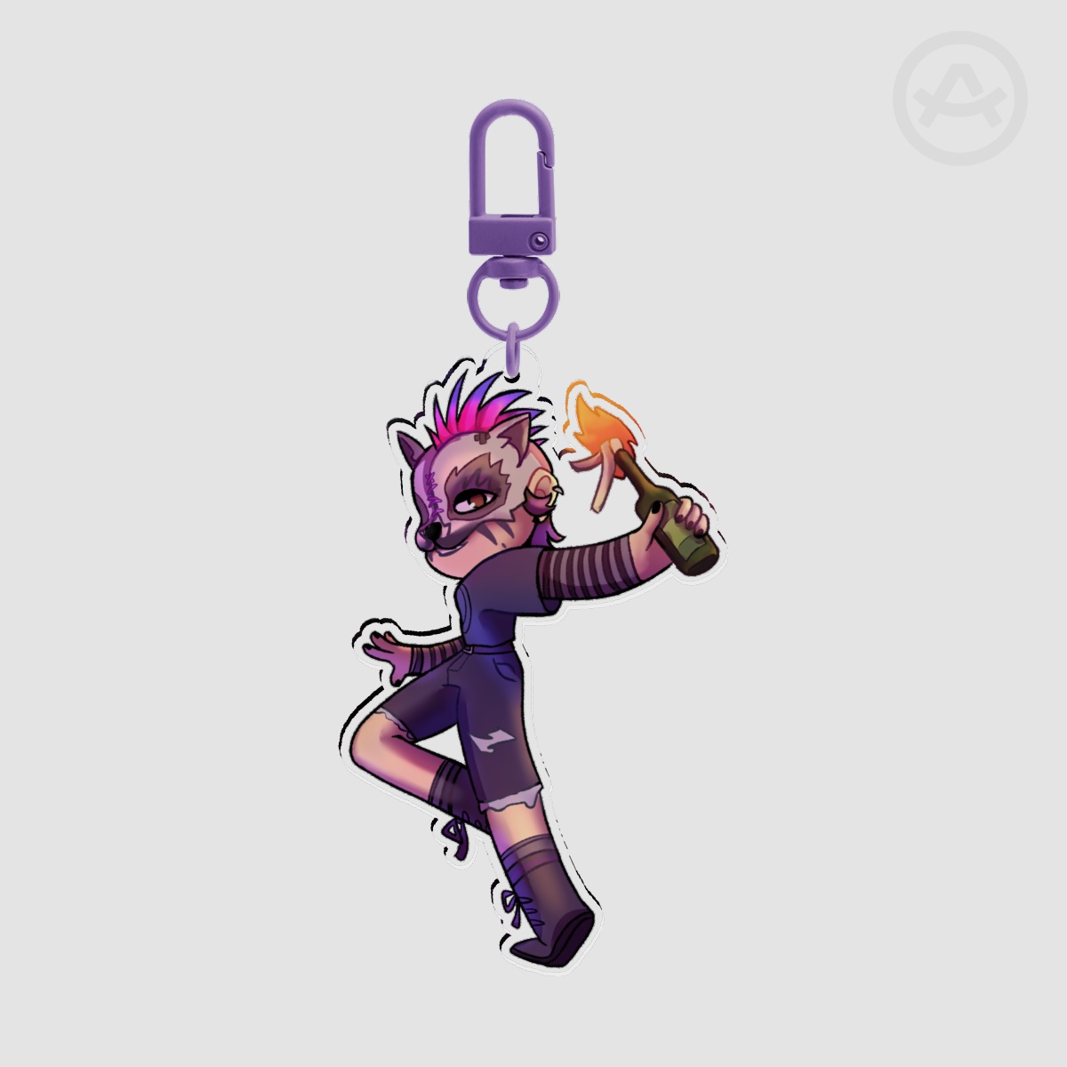 Riot nora Clear Acrylic Keychains