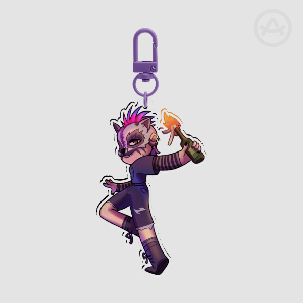 Riot nora Clear Acrylic Keychains