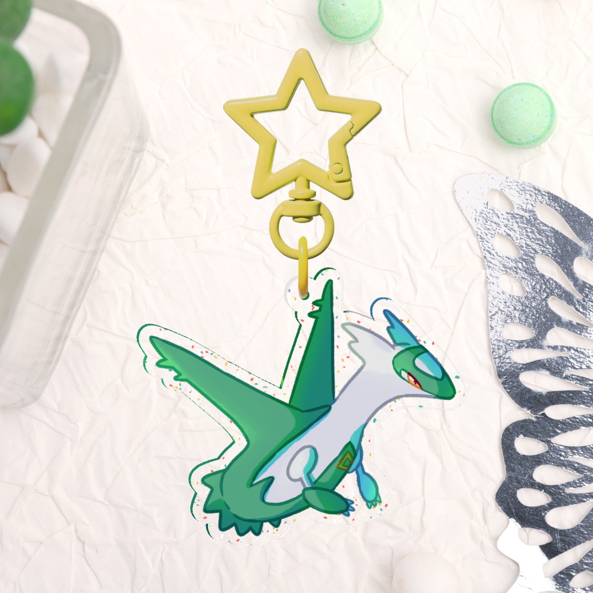 Shiny Latios Keychain