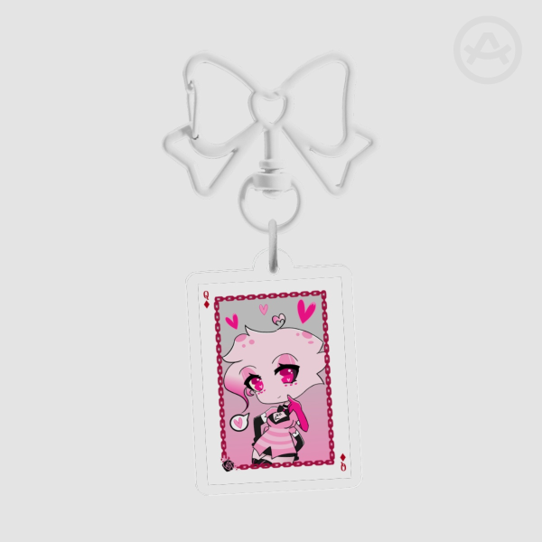 Angel Dust Playing Card Keychain