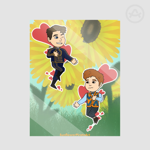 FiyerBoq Hearts Stickers Sheet