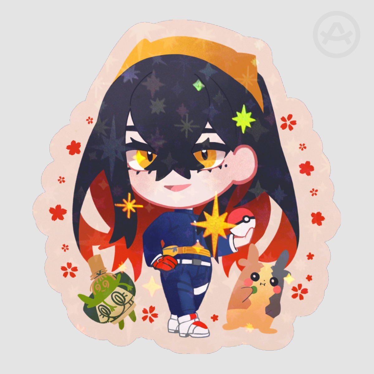 Pkm - Sticker - Carmine