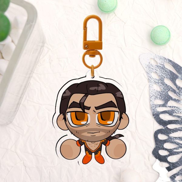 Flambae Clear Acrylic Keychain