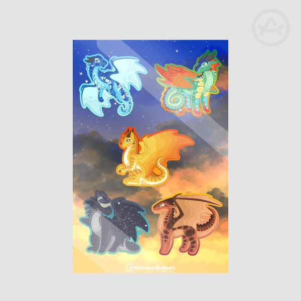 Wings of Fire First Saga - Stickers Sheet
