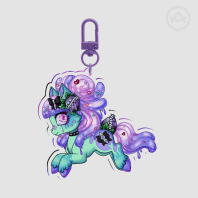 Ghoulette pony - keychain