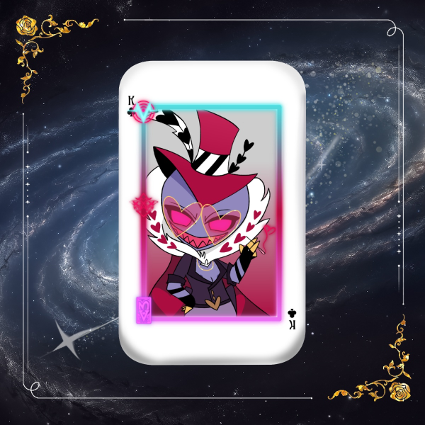 Valentino Playing Card Pin