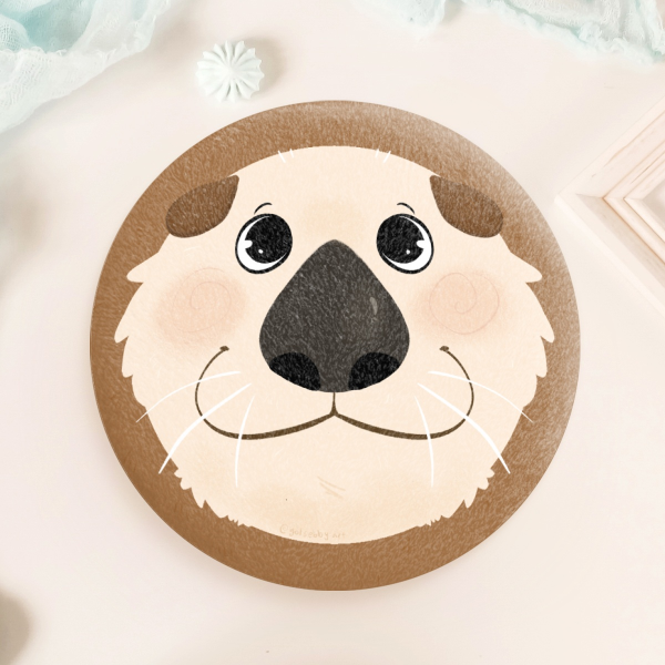 Sea Otter Plush Badge