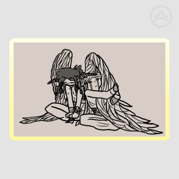 Uncolored hermesias sticker