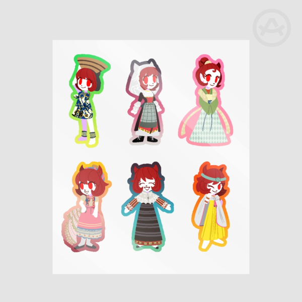 Mary Around The World - Sticker Sheet